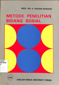Metode Penelitian Bidang Sosial
