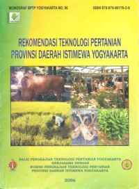 Rekomendasi Teknologi Pertanian Provinsi Daerah Istimewa Yogyakarta Tahun 2006
