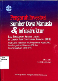 Pengaruh Investasi Sumber Daya Manusia Dan Infrastruktur
