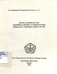 Image of Bagan Klasifikasi UDC Berbahasa Indonesia (Kelas 57-59)