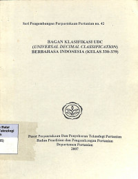 Image of Bagan Klasifikasi UDC Berbahasa Indonesia (Klass 330-339)