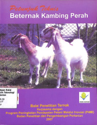 Image of Petunjuk Teknis Beternak Kambing Perah