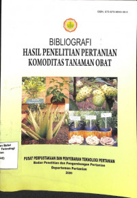 Image of Bibliografi Hasil Penelitian Pertanian Komoditas Tanaman Obat