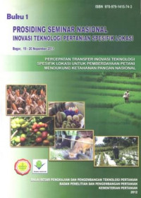 Image of Prosiding Seminar Nasional Inovasi Teknologi Pertanian Spesifik Lokasi