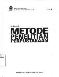 Image of Metode Penelitian Perpustakaan