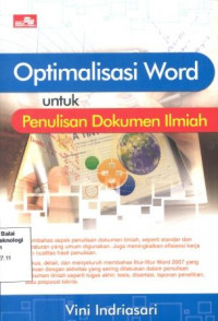 Image of Optimalisasi Word Untuk Penulisan Dokumen Ilmiah (Barang Milik Negara)