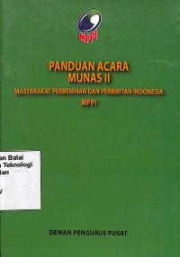 Image of Panduan Acara Munas II Masyarakat Perbenihan Dan Pembibitan Indonesia MPPI