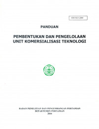 Image of Panduan Pembentukan Dan Pengelolaan Unit Komersialisasi Teknologi