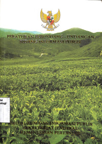 Image of Peraturan Perundang Undangan Bidang Informasi Publik