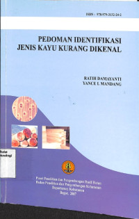Image of Pedoman Identifikasi Jenis Kayu Kurang Dikenal