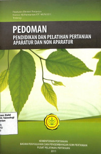 Image of Pendidikan Dan Pelatihan Prajabatan Golongan III Kementrian Pertanian Dan Non Kementrian Pertanian