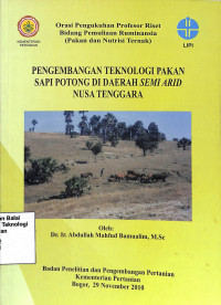 Image of Pengembangan Teknologi Pakan Sapi Potong Di Daerah Semi Arid Nusa Tenggara