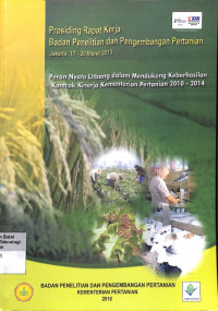 Image of Prosiding Rapat Kerja Badan Penelitian dan Pengembangan Pertanian: Peran Nyata Litbang.....