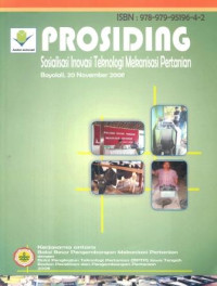 Image of Prosiding : Sosialisasi Inovasi Teknologi Mekanisasi Pertanian