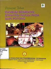 Image of Petunjuk Teknis Ransum Seimbang, Strategi Pakan Pada Sapi Potong