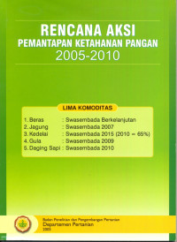 Image of Rencana Aksi Pemantapan Ketahanan Pangan 2005-2010