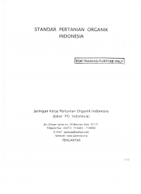 Image of Standar Pertanian Organik Indonesia