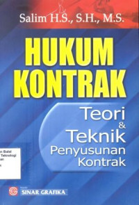 Image of Hukum Kontrak Teori Dan Teknik Penyusunan Kontrak