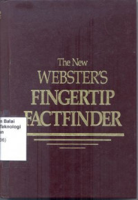 Image of The New WEBSTER'S FINGERTIP FACTFINDER