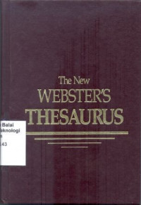Image of The New WEBSTER'S THESAURUS