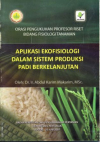 Image of Aplikasi Ekofisiologi Dalam Sistem Produksi Padi Berkelanjutan