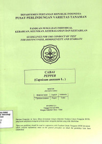 Image of Cabai = Pepper (Capsicum Annuum L)