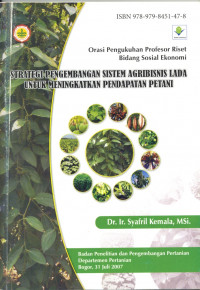 Image of Strategi Pengembangan Sistem Agribisnis Lada untuk Meningkatkan Pendapatan Petani