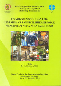 Image of Teknologi Pengolahan Lada Semi Mekanis dan diversifikasi Produk Menghadapi Persaingan Pasar Dunia