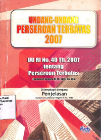 Image of Undang-undang Perseroan Terbatas 2007